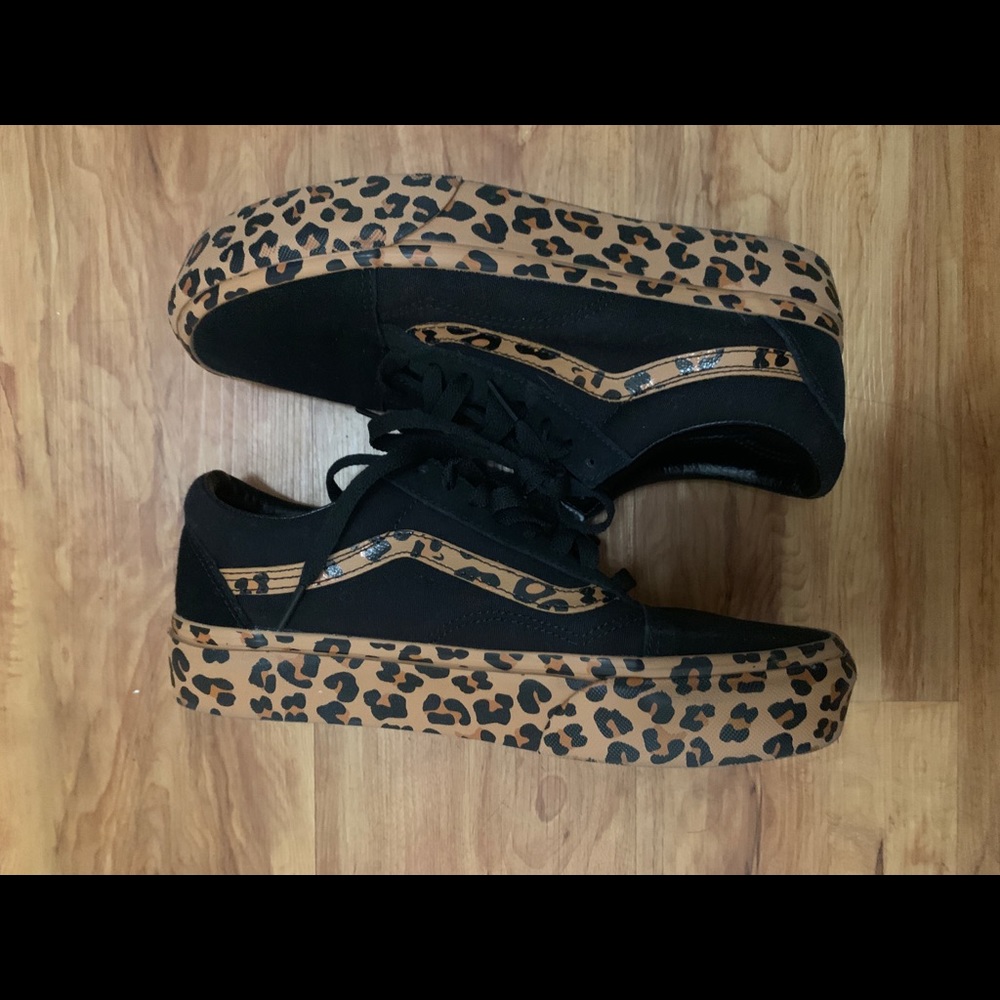 Cheetah Old Skool platform Vans
